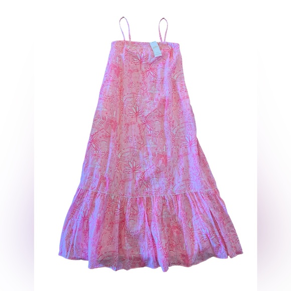 NWT originally $248 Lilly Pulitzer Rosalie Linen Maxi Dress Pennys Playground 2 - Picture 3 of 16